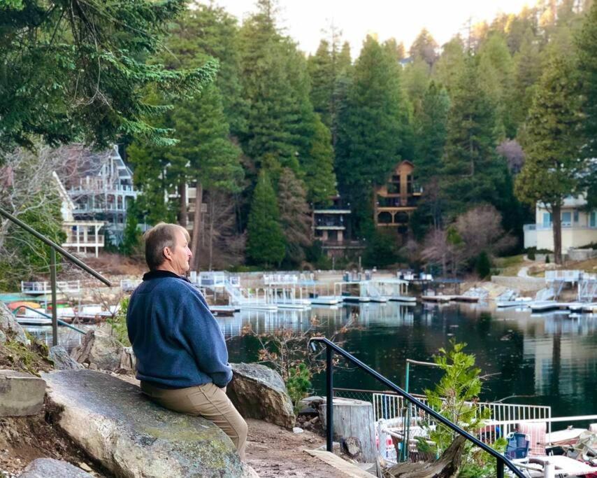 Glimmer Chalet Treetop A-Frame Cabin Lake View Lake Arrowhead Exterior foto