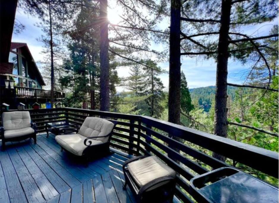 Glimmer Chalet Treetop A-Frame Cabin Lake View Lake Arrowhead Exterior foto